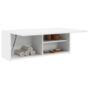 Weißer Bad-Wandschrank 80x30 cm