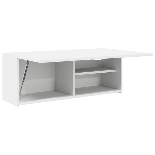 Weißer Bad-Wandschrank 80x30 cm