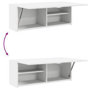 Weißer Bad-Wandschrank 80x30 cm