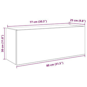 Bad Wandschrank Sonoma Eiche 80x25x30 cm