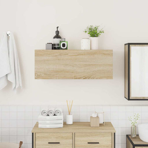 Bad Wandschrank Sonoma Eiche 80x25x30 cm