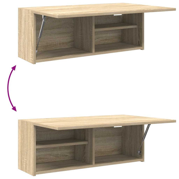 Bad Wandschrank Sonoma Eiche 80x25x30 cm