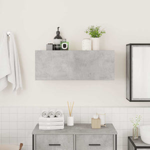 Bad-Wandschrank Betongrau 80x25x30 cm