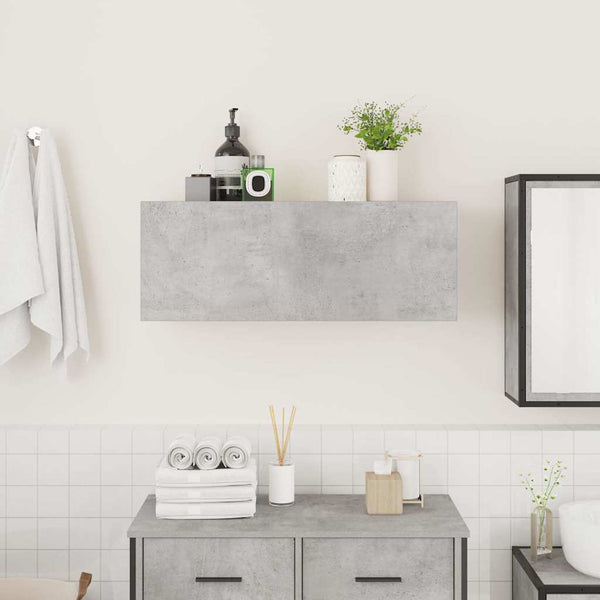 Bad-Wandschrank Betongrau 80x25x30 cm