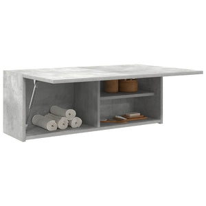 Bad-Wandschrank Betongrau 80x25x30 cm