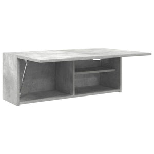 Bad-Wandschrank Betongrau 80x25x30 cm