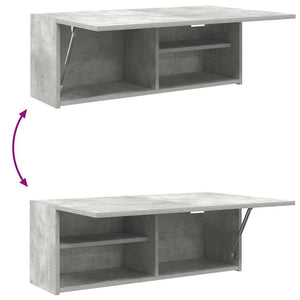 Bad-Wandschrank Betongrau 80x25x30 cm