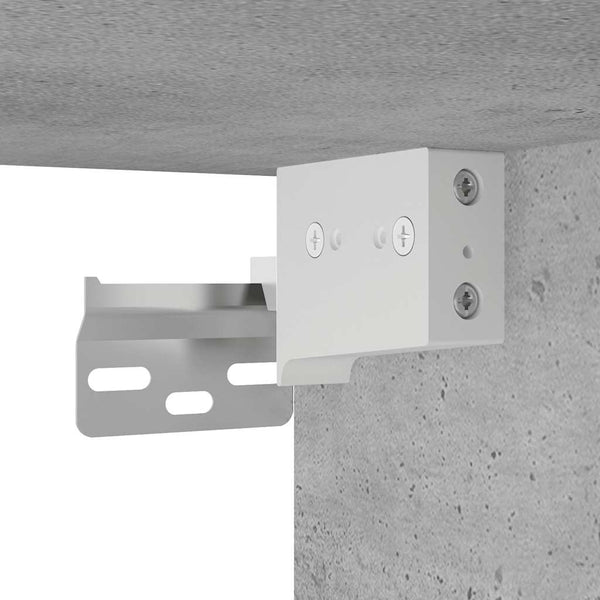 Bad-Wandschrank Betongrau 80x25x30 cm