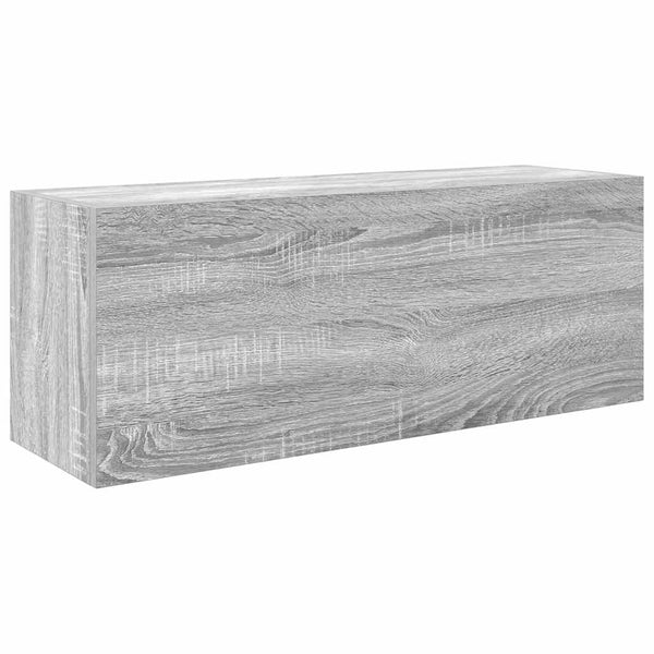 Bad-Wandschrank Grau Sonoma 80x25x30 cm