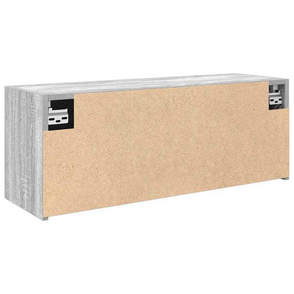 Bad-Wandschrank Grau Sonoma 80x25x30 cm