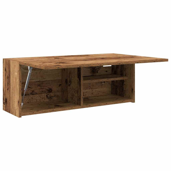 Bad-Wandschrank Altholz-Optik 80x25x30 cm
