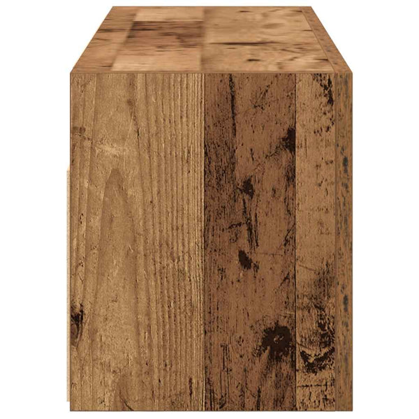 Bad-Wandschrank Altholz-Optik 80x25x30 cm