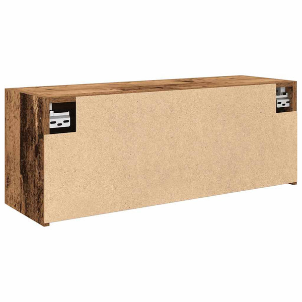 Bad-Wandschrank Altholz-Optik 80x25x30 cm
