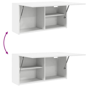 Weißer Bad-Wandschrank 80x40 cm