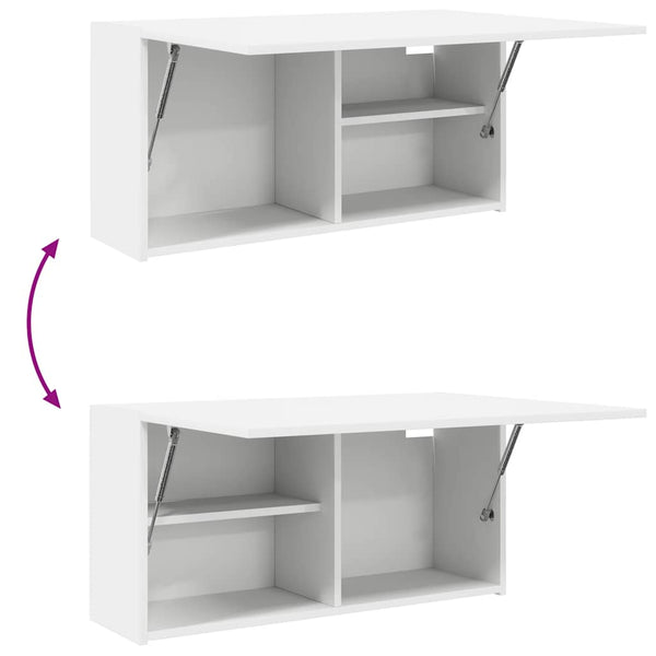 Weißer Bad-Wandschrank 80x40 cm