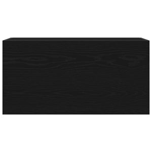 Schwarzer Bad-Wandschrank 80x40 cm