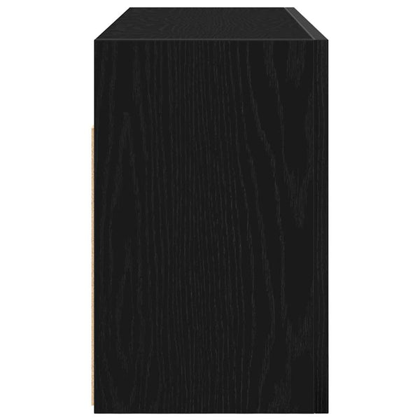 Schwarzer Bad-Wandschrank 80x40 cm