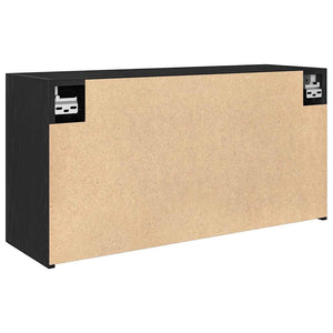 Schwarzer Bad-Wandschrank 80x40 cm