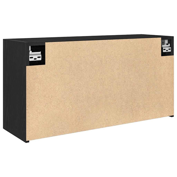 Schwarzer Bad-Wandschrank 80x40 cm