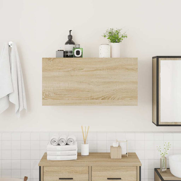 Bad-Wandschrank Sonoma-Eiche 80x40 cm