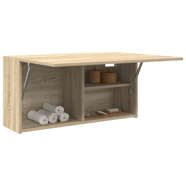 Bad-Wandschrank Sonoma-Eiche 80x40 cm