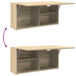 Bad-Wandschrank Sonoma-Eiche 80x40 cm