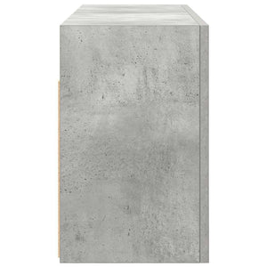 vidaXL Armoire murale de salle de bain gris béton 80x25x40 cm aggloméré