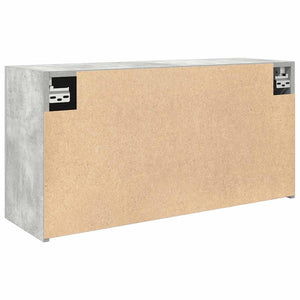 vidaXL Armoire murale de salle de bain gris béton 80x25x40 cm aggloméré