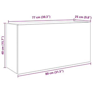 Bad-Wandschrank Räuchereiche 80 cm