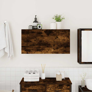 Bad-Wandschrank Räuchereiche 80 cm