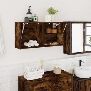 Bad-Wandschrank Räuchereiche 80 cm