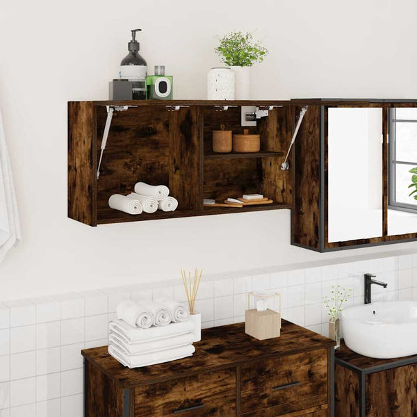 Bad-Wandschrank Räuchereiche 80 cm