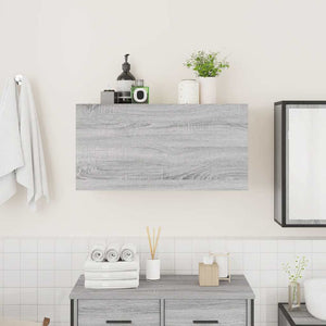 Bad-Wandschrank Grau Sonoma 80x25x40 cm