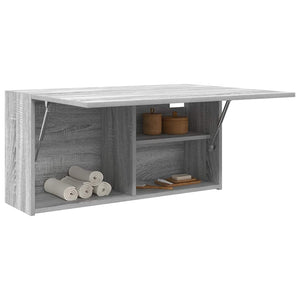 Bad-Wandschrank Grau Sonoma 80x25x40 cm