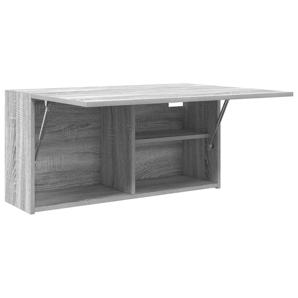 Bad-Wandschrank Grau Sonoma 80x25x40 cm