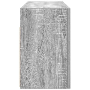 Bad-Wandschrank Grau Sonoma 80x25x40 cm