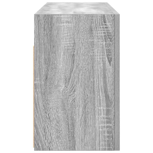 Bad-Wandschrank Grau Sonoma 80x25x40 cm