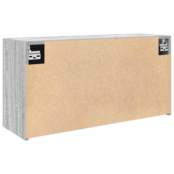 Bad-Wandschrank Grau Sonoma 80x25x40 cm