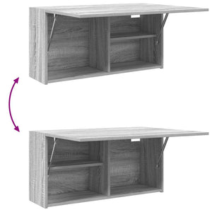 Bad-Wandschrank Grau Sonoma 80x25x40 cm