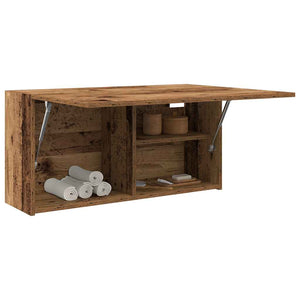 Bad-Wandschrank Altholz-Optik 80x40 cm