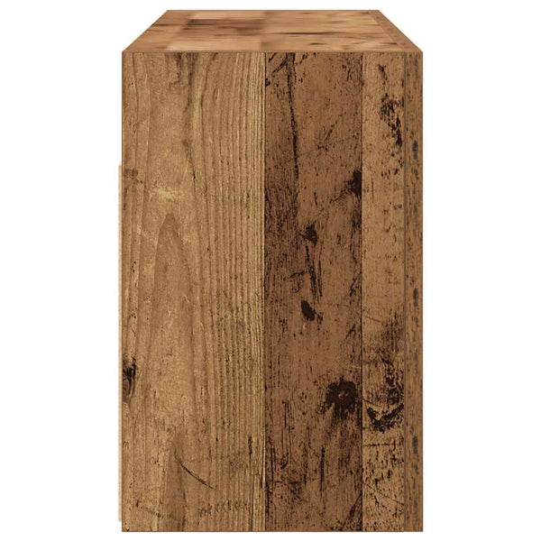 Bad-Wandschrank Altholz-Optik 80x40 cm