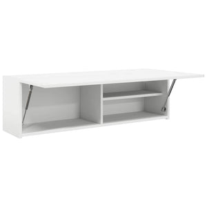 Weißer Bad-Wandschrank 100x25x30 cm