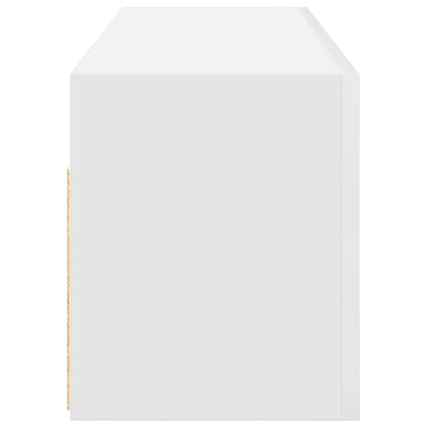 Weißer Bad-Wandschrank 100x25x30 cm