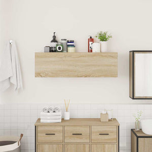 Bad-Wandschrank Sonoma-Eiche 100 cm