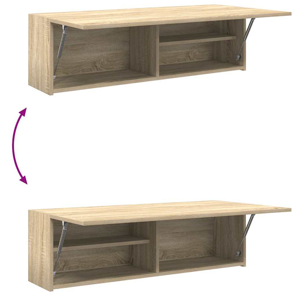 Bad-Wandschrank Sonoma-Eiche 100 cm