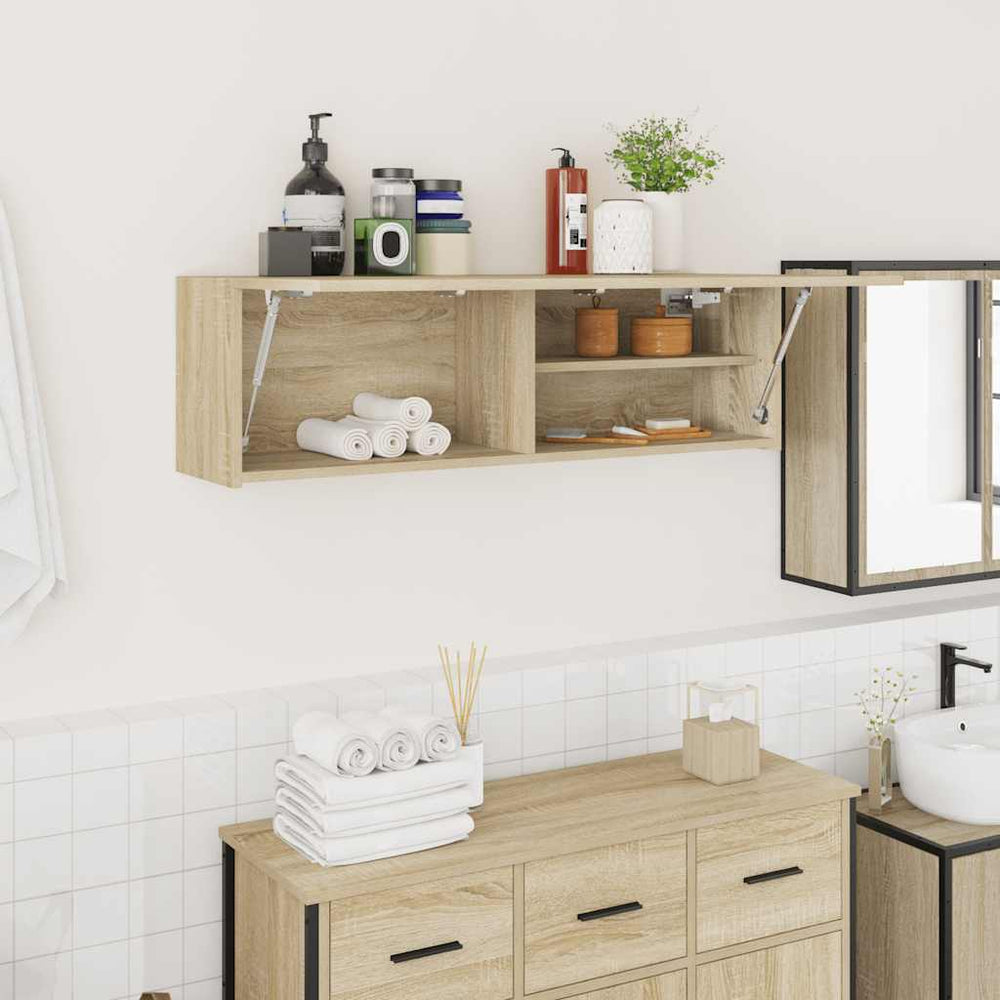 Bad-Wandschrank Sonoma-Eiche 100 cm