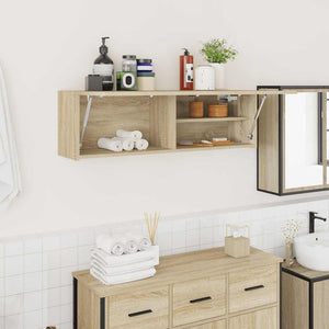 Bad-Wandschrank Sonoma-Eiche 100 cm