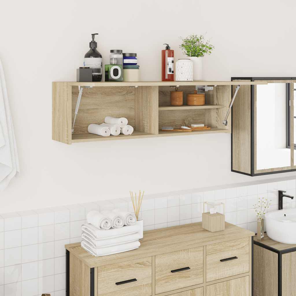 Bad-Wandschrank Sonoma-Eiche 100 cm