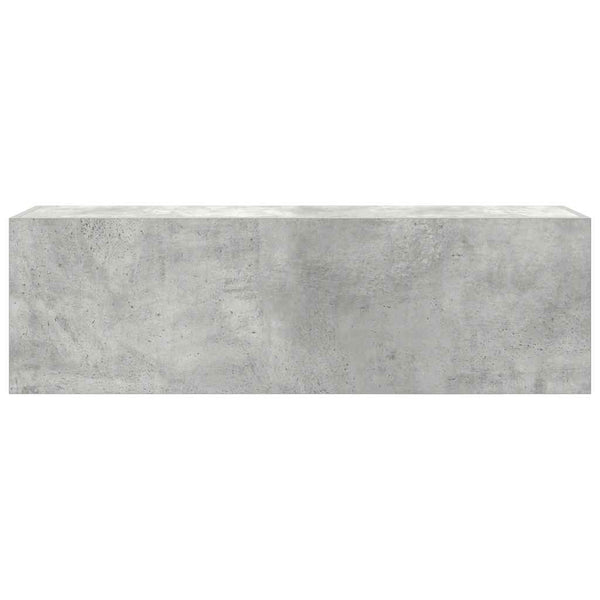 Betongrauer Bad-Wandschrank 100x30 cm