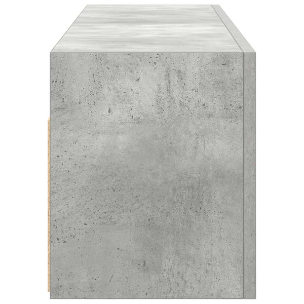 Betongrauer Bad-Wandschrank 100x30 cm